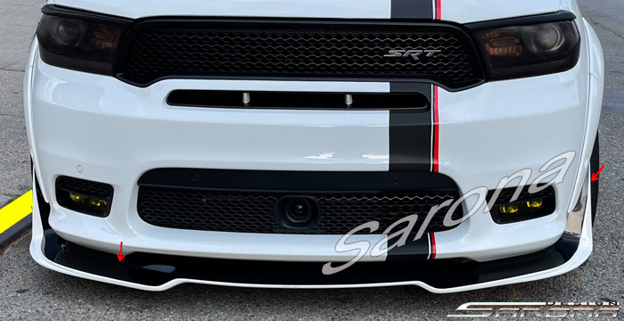 Custom Dodge Durango  SUV/SAV/Crossover Front Lip/Splitter (2017 - 2020) - $690.00 (Part #DG-044-FA)